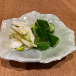 胡瓜と白菜の浅漬け