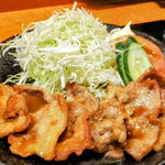 茶寮 ふ川 - 道産豚の生姜焼き膳
