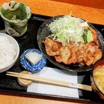 茶寮 ふ川 - 道産豚の生姜焼き膳