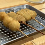 串カツ田中 - うずら、ささみ梅、ネギ