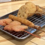 串カツ田中 - 定番5本と紅生姜