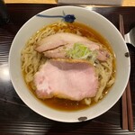 麺 みつヰ - 醤油（中太手もみ麺）1050円＋大もり150円