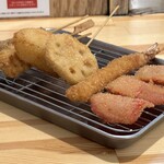 串カツ田中 - 定番5本と紅生姜