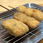 串カツ田中 - うずら、ささみ梅、ネギ