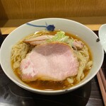 麺 みつヰ - 醤油（中太手もみ麺）1050円＋大もり150円