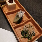 元麻布 牛牛 離宮 - 旬の前菜三種