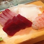 Yagura Zushi - 今日は富山出張。
                      久しぶりにやぐら鮨できときとのお刺身をいただきました*\(^o^)/*