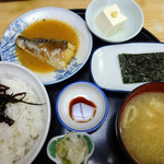 食事処 ときわ - 朝定食「鯖味噌」３８０円