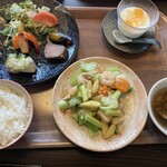 Chuugokuryouri Tenran - 海老と野菜の塩炒めランチ1,600円　