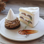 ミネロワ - ２０２３年１０月再訪：モンテビアンコ ＆ 岡山県産種無しピオーネのショートケーキ☆