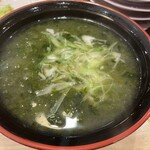 回転寿し トリトン - あおさの味噌汁