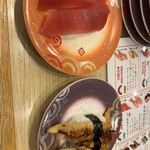 回転寿し トリトン - マグロ赤身、穴子