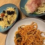PISOLA - アラビアータ、生ハムパスタ、タコと明太子の和風パスタ✧︎*。