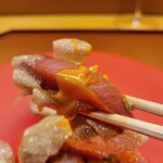 美会 - 山幸、塩釜のマグロとトリュフ