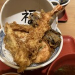天麩羅 えびのや - 天丼（¥990）