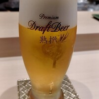 水道橋 鮨みつ - 生ビール