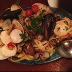 トラットリア・築地パラディーゾ - 本日の貝類とチェリートマトのリングイネ
