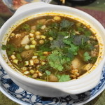 いなかむら - 2013.10 ヤムガイ（チェンマイの鶏肉煮込みスープ）