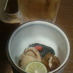 牧野 - (2013/10)お通し＆生ビール(^^♪
