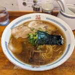 支那そばや - 肩ロースチャーシュー麺+大盛。