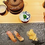 鮨しいな - 神津島の金目鯛と長崎のかます