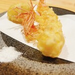 鮨しいな - 海老の天ぷら