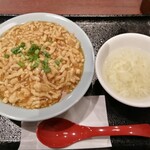 チャーハン炒王 - 肉あんかけチャーハン(並)・たまごスープ付き♪