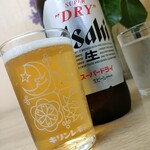 信栄食堂 - ビール(大ビン)