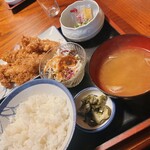 三久食道 - 竜田揚定食 ￥900-税込