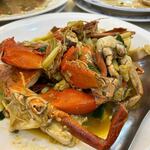 海園活海鮮餐廳 - ワタリガニを食べだすと無口になるのは台湾も同じでした。