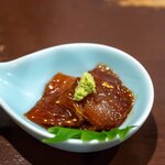 比内地鶏本格焼酎 海舟 - 2023.10 マグロのコチュジャン漬け（お通し）