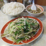 中華料理 大宝 - ◆ニラ炒め+ライス大盛