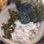 ゆで太郎 もつ次郎 - 朝セットの3色ごはん