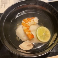 和食 了寛 - お椀　帆立の真丈　松竹　車海老
