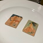 日本焼肉はせ川 別亭 - 百人一首のウエハース