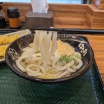 はなまるうどん - かけうどん✕イカ＆エビ天(2023.10)