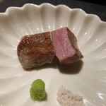 日本焼肉はせ川 別亭 - 神のタン 藻塩 山葵