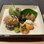 日本焼肉はせ川 別亭 銀座店 - 八寸・秋の吹き寄せ