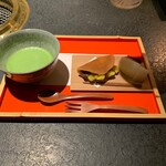 日本焼肉はせ川 別亭 - 宮ザキ園の極上抹茶　栗どら焼き　新甘泉