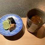 日本焼肉はせ川 別亭 - 香の物 赤出汁