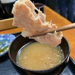 海鮮丼専門店 木津 魚市食堂 - 味噌汁