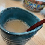 蕎麦 ひとすじ - 蕎麦湯(白濁を通り越して蕎麦本来の色) ※食べ終えた汁に入れた訳ではありません