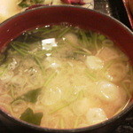 そば処 長岡屋 - 2013.10.21  付け合せの味噌汁☆