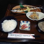 Matsuya Shokudou - 日替わり定食　サンマ塩焼きと小鉢