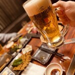 ヨサク - 生ビール　大ジョッキ