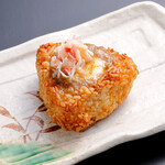 Crab miso cheese grilled Onigiri