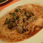 チベッタ - 新鮮魚介とトマトのスパゲティーペスカトーレ☆　Ｂセットで１０００円