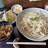 Tamura - 肉汁うどん490円野菜天婦羅155円