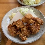とんかつ八千代 - ランチセット　唐揚げ定食　1350円