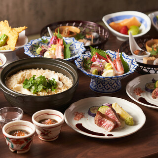 [For entertaining guests] Kuroza Tsubakitei course where you can enjoy seasonal earthenware pots